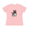 Funny Cat Graphic Women's Cotton Tee - Perfect Gift for Cat Lovers