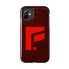 Durable Tough Phone Case - Stylish Red Wood Design for Protection