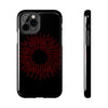 Bold Red Starburst Tough Phone Case - Durable Protection for Style and Safety