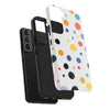 Colorful Polka Dot Tough Phone Case - Durable & Stylish for Everyday Use