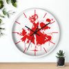 Chic Red Fashionista Wall Clock – Stylish Home Decor for Fashion Lovers