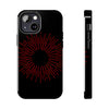 Bold Red Starburst Tough Phone Case - Durable Protection for Style and Safety