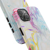 Colorful Marble Tough Phone Case - Durable and Stylish Protection