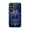 Artistic Tough Phone Case - Tribal Cat Design