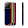 Retro Rainbow Tough Phone Case - Durable Protection for Your Device