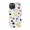 Colorful Polka Dot Tough Phone Case - Durable & Stylish for Everyday Use