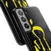 Tough Phone Cases - Durable Protection with Edgy Yellow Design