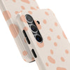 Chic Tough Phone Case with Abstract Blush Spots