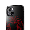 Bold Red Starburst Tough Phone Case - Durable Protection for Style and Safety