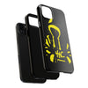 Tough Phone Cases - Durable Protection with Edgy Yellow Design