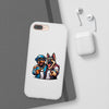 Playful Dog Duo Flexi Cases - Perfect for Pet Lovers