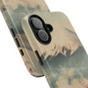 Mountain Blossom Tough Phone Case - Durable Phone Protector with Cherry Blossom and Scenic Design