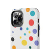 Colorful Polka Dot Tough Phone Case - Durable & Stylish for Everyday Use