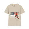 USA Flag Teens T-Shirt, Comfort Summer Wear, Trendy Fashion Tee, Softstyle Tee, Unisex Tee