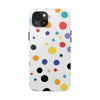 Colorful Polka Dot Tough Phone Case - Durable & Stylish for Everyday Use