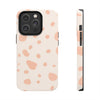 Chic Tough Phone Case with Abstract Blush Spots