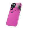 Halloween Bat Pattern Tough Phone Case - Pink Spooky Protection