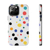 Colorful Polka Dot Tough Phone Case - Durable & Stylish for Everyday Use