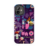 Whimsical Tough Phone Case - Colorful Animal and Floral Design