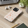 Chic Tough Phone Case with Abstract Blush Spots