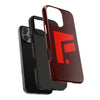 Durable Tough Phone Case - Stylish Red Wood Design for Protection