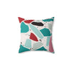 Modern Abstract Decor Pillow | Spun Polyester Square Pillow - Vibrant Geometric Design for Home Accent