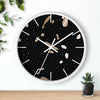 Modern Abstract Wall Clock – Stylish Home Decor with Gold and Black Design