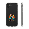 Retro Skeleton Clear Phone Case | Vibrant Design for Trendsetters