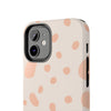 Chic Tough Phone Case with Abstract Blush Spots