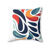 Vibrant Decorative Pillow - Abstract Floral Design for Cozy Homes