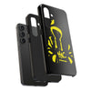 Tough Phone Cases - Durable Protection with Edgy Yellow Design