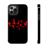 Bold Red Flames Tough Phone Case - Durable Protection for Adventurers