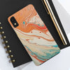 Artistic Tough Phone Cases – Colorful Abstract Marble Design