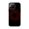 Bold Red Starburst Tough Phone Case - Durable Protection for Style and Safety