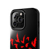 Bold Red Flames Tough Phone Case - Durable Protection for Adventurers