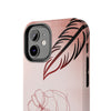 Artistic Tough Phone Case - Abstract Floral Design