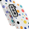 Colorful Polka Dot Tough Phone Case - Durable & Stylish for Everyday Use