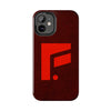 Durable Tough Phone Case - Stylish Red Wood Design for Protection