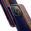 Retro Rainbow Tough Phone Case - Durable Protection for Your Device