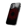 Bold Red Starburst Tough Phone Case - Durable Protection for Style and Safety