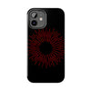 Bold Red Starburst Tough Phone Case - Durable Protection for Style and Safety