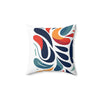 Vibrant Decorative Pillow - Abstract Floral Design for Cozy Homes