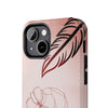 Artistic Tough Phone Case - Abstract Floral Design