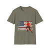 USA Flag Teens T-Shirt, Comfort Summer Wear, Trendy Fashion Tee, Softstyle Tee, Unisex Tee