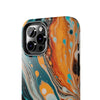 Vibrant Marble Tough Phone Case - Unique Artistic Design for Protection