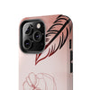 Artistic Tough Phone Case - Abstract Floral Design