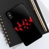 Bold Red Flames Tough Phone Case - Durable Protection for Adventurers