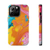 Vibrant Abstract Tough Phone Case | Colorful Protective Cover for Trendsetters