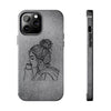 Stylish Tough Phone Cases with Artful Line Drawing - Perfect Gift for Teens and Young Adults