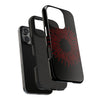 Bold Red Starburst Tough Phone Case - Durable Protection for Style and Safety